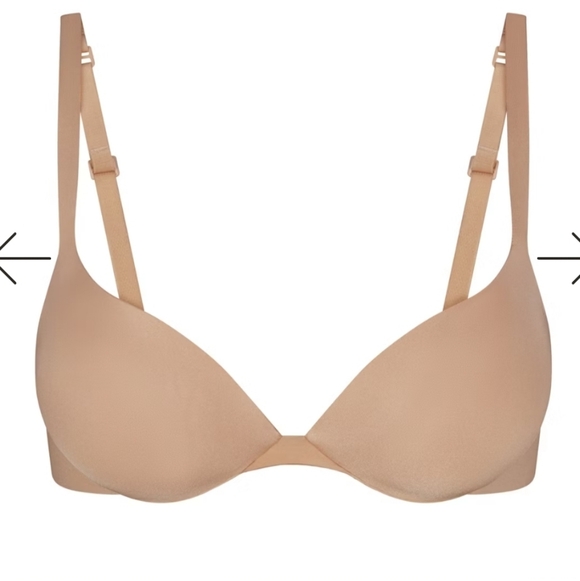 SKIMS Ultimate Push Up Plunge Bra In Clay Color Size 36D - Picture 1 of 8